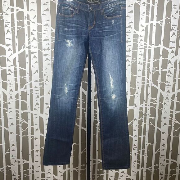 Cult of Individuality Distressed Straight Leg Jeans sz 28 - Picture 1 of 12